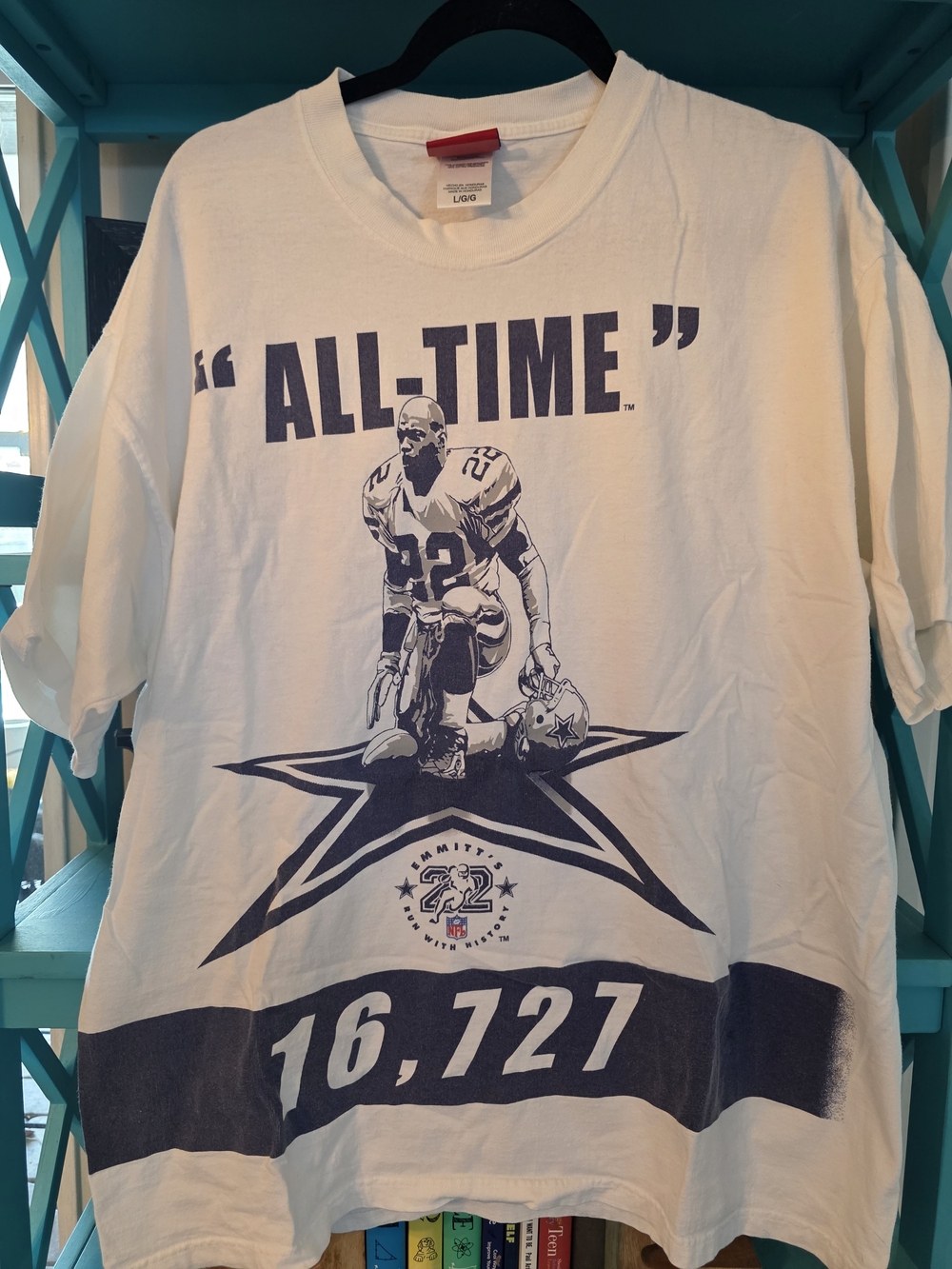 Emmitt Smith- "ALL-TIME Leading Rusher" Football Tee - Picture 1 of 3